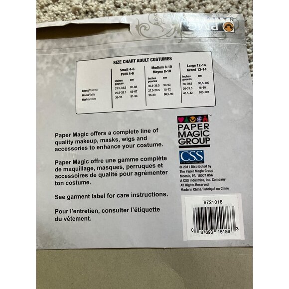 Roaring 20s Art Deco Flapper Costume Adult Includes Dress & Headband Size Large - Picture 5 of 13